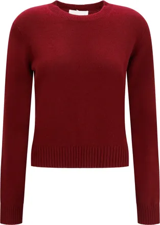 Lisa Yang Womens Cashmere Sweater Mable Deep Plum