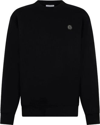 Philipp Plein Sweatshirt met Basic Logo - Heren - Sweatshirts - Zwart - M - Katoen - Hoodies & sweatvesten