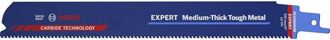 Bosch Accessories 2608900375 Lama per sega a sciabola EXPERT Medium-Thick Tough Metal S 1155 HHM, 3 pezzi Lunghezza la