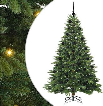 vidaXL &Aacute;rbol De Navidad Artificial Con 300 Led Verde 210 Cm Pe Y Pvc Vidaxl