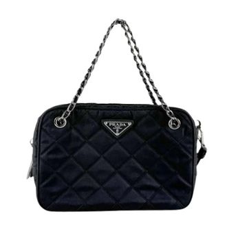 Prada Pre-owned Vintage Schoudertas - Dames - Pre-owned - Zwart - Maat: ONE Size Leer