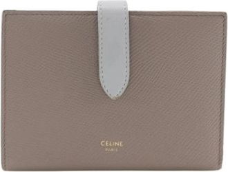 Celine Pre-owned Vintage Portemonnee (bi-fold) - Dames - Vintage Accessoires - Grijs - ONE Size - Leer - Vintage