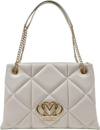 Love Moschino Beige Polyethylene Womens Handbag