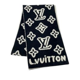 Louis Vuitton Pre-owned Scarves, female, Black, Size: ONE SIZE Pre-owned 3D Jacquard Knit Scarf