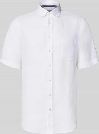 Christian Berg Regular Fit Freizeithemd aus Leinen in Weiss, Gr&ouml;&szlig;e 3XL