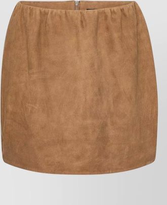 Rotate suede mini skirt