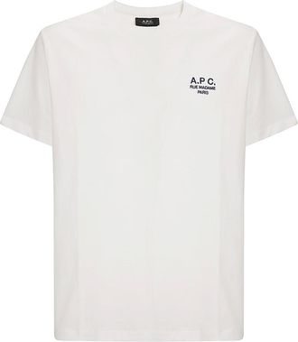 A.P.C. T-Shirts, male, White, Size: M Standard T-Shirt Rue Madame