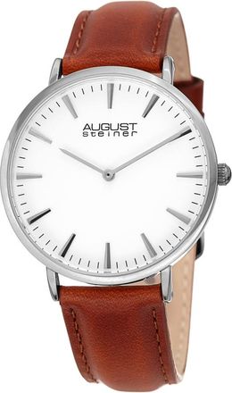 August Steiner Quartz White Dial Ladies Watch AS8247SSBR