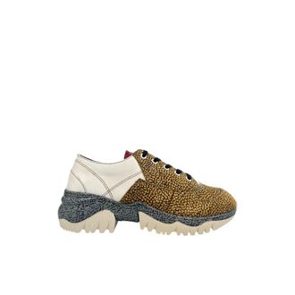 Borbonese Beige Leather Women Womens Sneaker