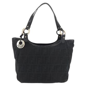Fendi Pre-owned Vintage Schoudertas - Dames - Pre-owned - Zwart - Maat: ONE Size Leer