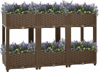 vidaXL Arriate 120x40x71 Cm Polipropileno Vidaxl