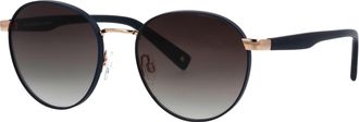 Brendel eyewear Sonnenbrille BRENDEL EYEWEAR, Damen, blau, metallic, Sonnenbrillen Sonnenbrille, goldfarbener Einfachsteg
