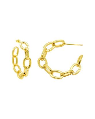 Adornia Adornia 14K Plated Hoops