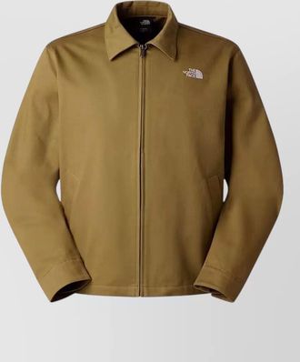 The North Face collared coat silk nylon blend design