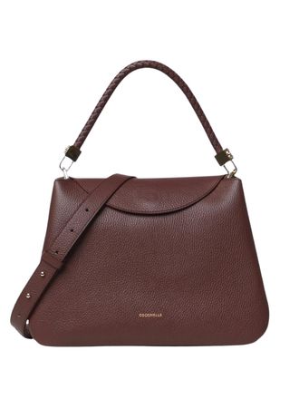 Coccinelle Tiggy Braided Handle Leather Handbag