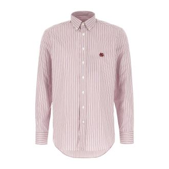 Etro Etro, Casual Shirts, male, Pink, Size: XL Casual Cotton Shirt