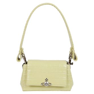Vivienne Westwood Hazel Small Schoudertas - Dames - Tassen - Groen - Maat: ONE Size Leer