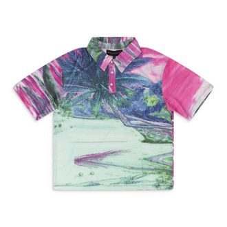 Who Decides War by Ev Bravado MULTICOLOR COASTLINE POLO SHIRT