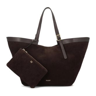 Kazar NAN Tote Bag - Dames - Shoppers - Bruin - ONE Size - Su&egrave;de - Tassen