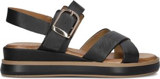 Inuovo Zwarte Sandalen- Model 113117 - Dames - Sleehakken - Zwart - 40 EU - Schoenen
