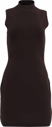 Michael Kors Michael Michael Kors Sleeveless Mini Dress in Brown Viscose