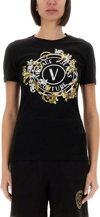 Versace Jeans Couture Outline Baroque T-Shirt-Donna