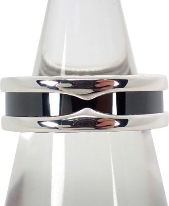 Bulgari Sterling Silver 925 Band Ring (Pre-Owned)