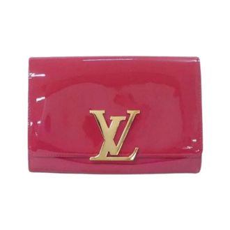Louis Vuitton Pre-owned Wallets, female, Pink, Size: ONE SIZE Pre-owned Vernis Pochette Louise Enamel Clutch Bag