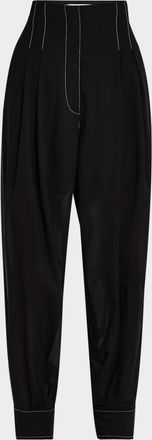 Philosophy di Lorenzo Serafini Pleated Tapered-Leg Trousers