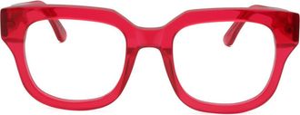 Retro Superfuture Square Optical Glasses in Red at Nordstrom Rack