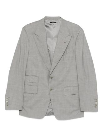 Tom Ford single-breasted suit - men - Wool/Elastane/Cupro/Silk - 56 - Grey