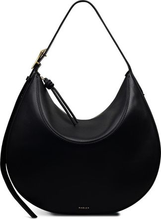 Radley London Bliss Crescent Large Ziptop Shoulder Bag in Black at Nordstrom