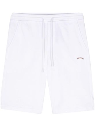 Paul & Shark Shorts met geborduurd logo - Wit