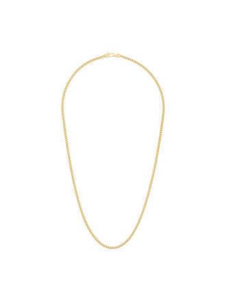 Tom Wood Collana placcata oro a maglia barbazzale in argento sterling