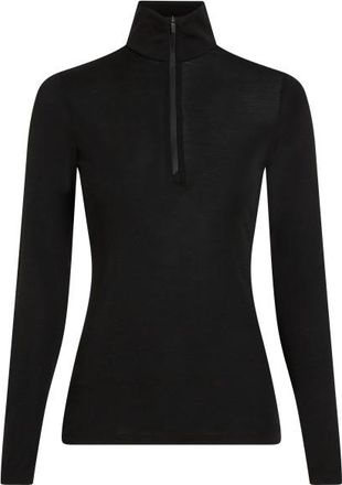 Icebreaker Merino 175 Everyday L/S Half Zip Merinounterw&auml;sche f&uuml;r Damen | schwarz