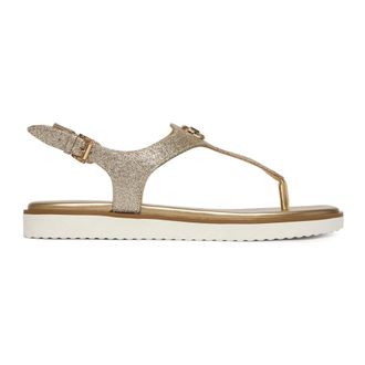 Michael Kors Flat Sandals, female, Yellow, Size: 9 1/2 US Val Sandal