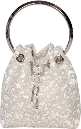 Jimmy Choo London Bon Bon Mesh Bag With Micro-Crystal Appliques