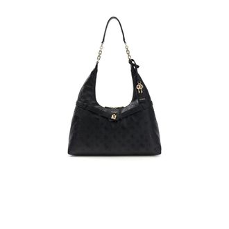 Guess Ella Logo Hobo - female - Guess - Shoulder Bags - Black - ONE SIZE - Bags