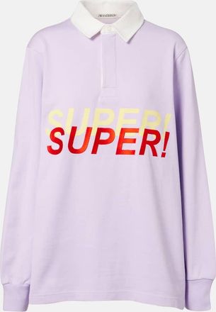 J.W.Anderson Printed cotton polo sweater