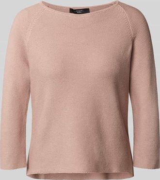 Max Mara Strickpullover mit Rundhalsausschnitt Modell ADDOTTO in Hellrosa, Größe XXL