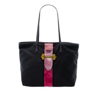 Prada Pre-owned Prada Tessuto Velluto Ricamo Trompe L oeil Tote Ladies LOTH1TXZL7Q1NPVI
