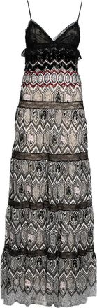 Giambattista Valli semi-sheer maxi dress - Black