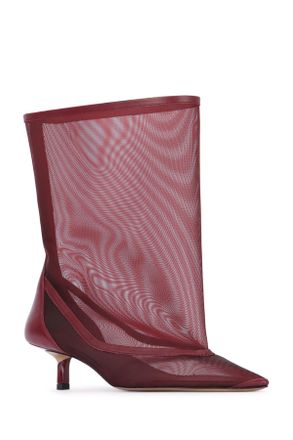 Jacquemus Womens Les Bottes Tourni Burgundy Stivali Boot