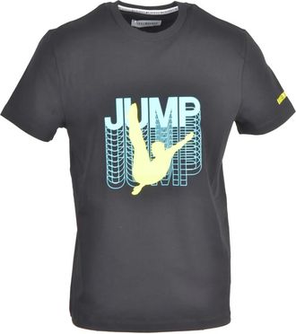 Dirk Bikkembergs Katoen Elastaan T-shirt - Heren - T-shirts - Zwart - 2XL - Katoen - Tops