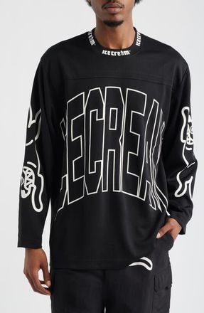 Icecream Hyperdrive Oversize Long Sleeve Graphic T-Shirt in Black at Nordstrom, Size Xx-Large