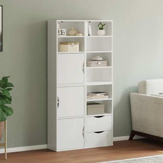 Berkfield Home Side Cabinets 4 pcs ODDA White 40x24x79 cm Solid Wood Pine | Size: 40 x 24 x 79 cm