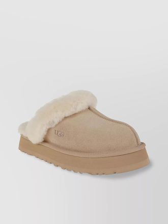UGG suede disquette slippers
