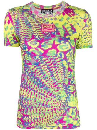 Versace Jeans Couture T-shirt con stampa - Rosa