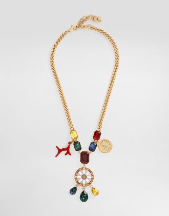 Dolce & Gabbana Carretto Wheel Necklace - Woman Bijoux Gold Metal Onesize