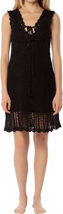 Helen Jon Valentina Crochet Dress In Black